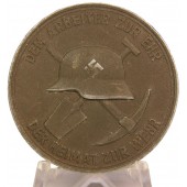 Medalj. 1938 Dem Arbeiter Zur Ehr Der Heimat Zur Wehr Philipp Holzmann