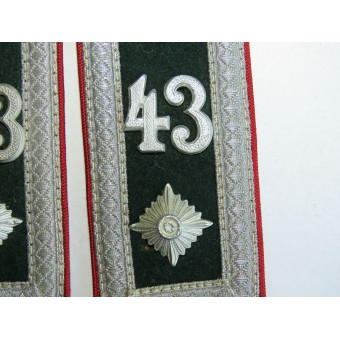 Shoulder straps of Oberfeldwebel of the Artillerie Rgt 43. Espenlaub militaria