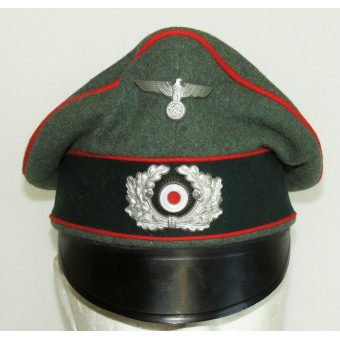 Gorra de campo de artillería de la Wehrmacht, estilo trituradora. Espenlaub militaria