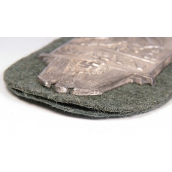 Sleeve shield Narvik 1940. Juncker. Silvered Zinc. Espenlaub militaria