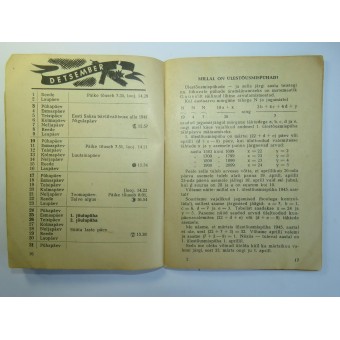 Calendar for 1944 of the Estonian organization Eesti Rahva Ühisabi. Espenlaub militaria