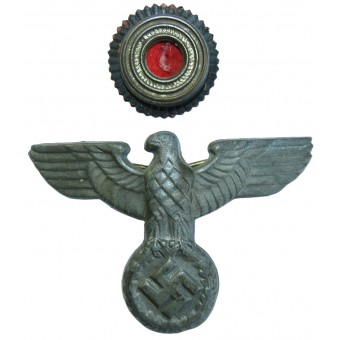 Insigne de casquette du service postal du Troisième Reich. Espenlaub militaria