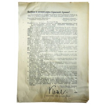 Folleto Orden nº 513, posterior a la Orden nº 13 actualizada el 13 de mayo de 1944. Espenlaub militaria