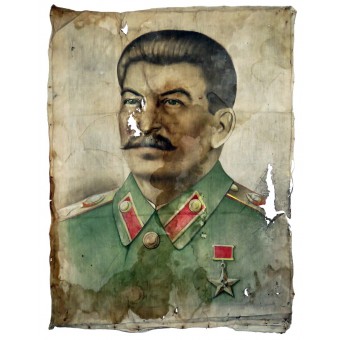 Stalinin muotokuva, 85cm x110cm.. Espenlaub militaria