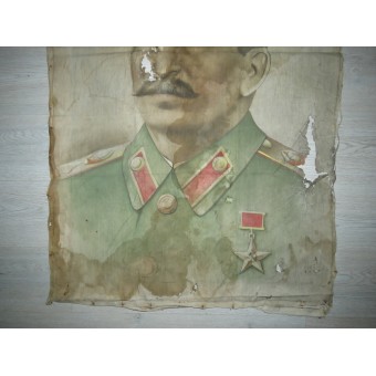 Porträtt av Stalin, 85cm x110cm. Espenlaub militaria