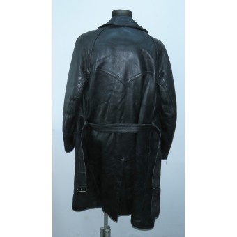 Leather raglan coat, model 1926, produced in 1938. Mint.. Espenlaub militaria