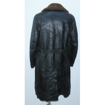 Leather raglan coat, model 1926, produced in 1938. Mint.. Espenlaub militaria