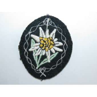 Rare Edelweiss sleeve insignia of the Wehrmacht. Espenlaub militaria