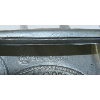 SS aluminium belt buckle RZM 36/40 Overhoff & Cie Lüdenscheid