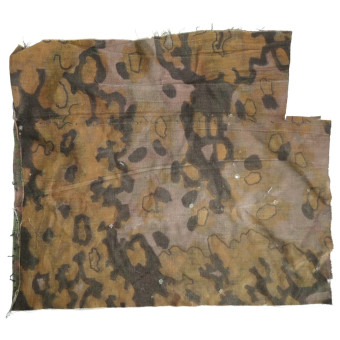Фрагмент камуфлированной ткани Waffen-SS Eichenlaubtarn с оверпринтом Platanenmuster. Espenlaub militaria