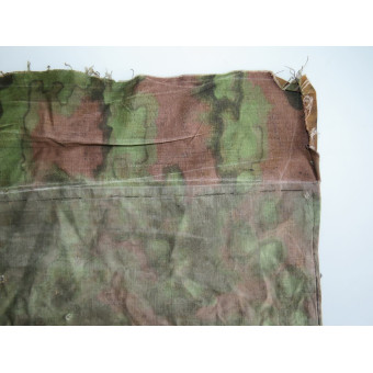 Фрагмент камуфлированной ткани Waffen-SS Eichenlaubtarn с оверпринтом Platanenmuster. Espenlaub militaria