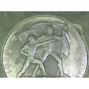 3RD Reich Reichsparteitag Legeringsmedaillon / Tafelmedaille 1938. Espenlaub militaria