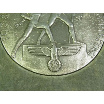 3er Reich Reichsparteitag aleación medallón medalla / mesa de 1938. Espenlaub militaria