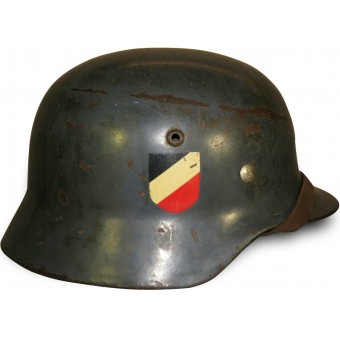 Et 62 dubbele decal Luftwaffe vroege stalen helm. Espenlaub militaria