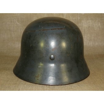 ET 62 double decal Luftwaffe early steel helmet. Espenlaub militaria