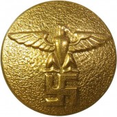 Botón dorado de líder político, M 5/249 RZM o M5/76 RZM, 25 mm