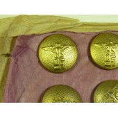 Gold political leader's buttons, M5/71 RZM, 20 mm