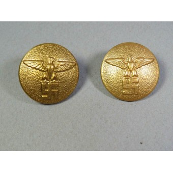 Gold political leaders button, M 5/249 RZM or M5/76 RZM, 25 mm. Espenlaub militaria