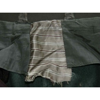 Infantería, blanco hilo pantalones comprados privadas para Waffenrock. Espenlaub militaria