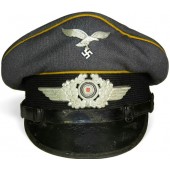 NCO’s Luftwaffe flying personnel visor hat, Afklärungs.-Flieger Schule Hildesheim
