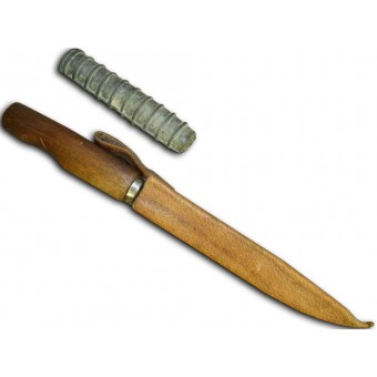 Couteau scout NR-37, cuir Fourreau, rare!. Espenlaub militaria