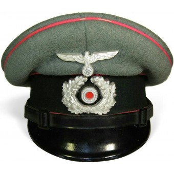 Sombrero de visera Panzertruppe, Franz Brueckner Fuerth I.B. Espenlaub militaria