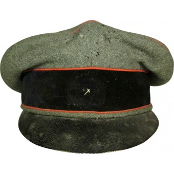 Très tôt chapeau style SS avec des traces dinsignes SS. Espenlaub militaria
