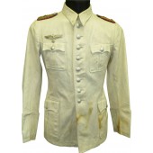 White walkout tunic for the commander of 25th Art. Reg. in rank Oberst