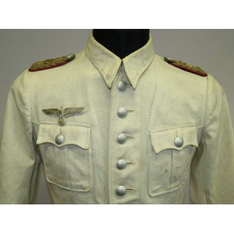 Tunique blanche pour le commandant débrayage du 25 Art. Reg. rang Oberst. Espenlaub militaria