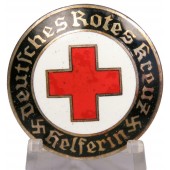 Assistante féminine dans l'insigne de la Croix-Rouge allemande du 3e Reich. GES. GESCH