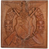 Targa commemorativa in legno al tenente Schnepf B.E.B. 5 Schw-Gmünd