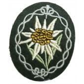 Toppa per le truppe di montagna della Wehrmacht (Gebirgsjager)