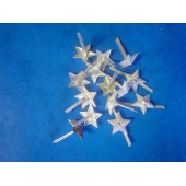 WW2 ruso 13 mm pequeñas estrellas de plata para las correas de hombro