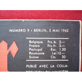 WW2 alemán “Der ADLER” lengua francesa! Mai 1942.. Espenlaub militaria