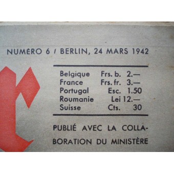WW2 alemán Der lengua francesa ADLER! De marzo de 1942.. Espenlaub militaria