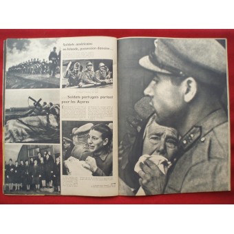 Alemán WW2 señal con edad DAK WANKE lengua francesa! De marzo de 1942. Espenlaub militaria