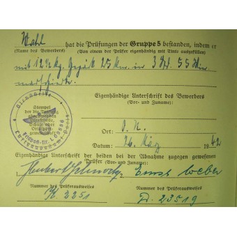 DRL Reichsportabzeichen , certifikat för idrottsutmärkelse. Espenlaub militaria