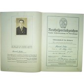 DRL Reichsportabzeichen , sportbadge certificate