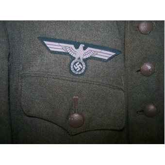 Olandese retailored tunica per Wehrmacht con Turkistan volontario insegne. Espenlaub militaria
