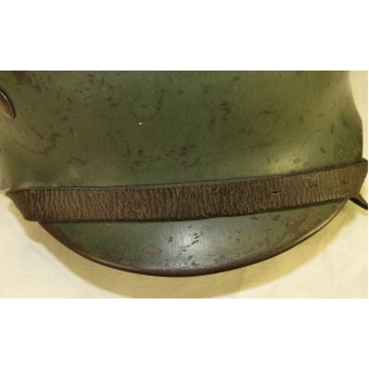 Стальной шлем Полиции 3-го Рейха. M 35, ЕТ 62, номер партии  3597. Бывшая двухдекалка Вермахт. Espenlaub militaria