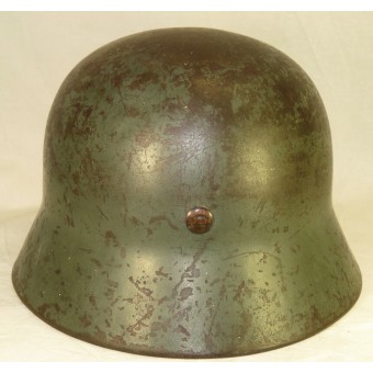 M35 Doble calcomanía Wehrmacht casco, Polizei reeditado. Espenlaub militaria