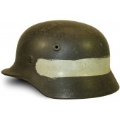 Q 66 MG Kompanie commander steel helmet mid war made.