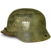 WW2 German double decal M 35 Wehrmacht steel helmet