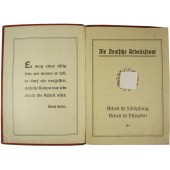 Libro de pagos de los miembros del 3er Reich Arbeitsfront