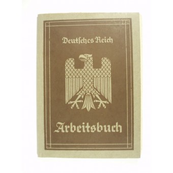 3er Reich libro Identificación personal para el empleador. Espenlaub militaria