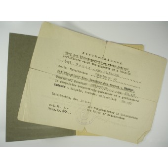 3ème Reich livre didentification personnel pour lemployeur. Espenlaub militaria