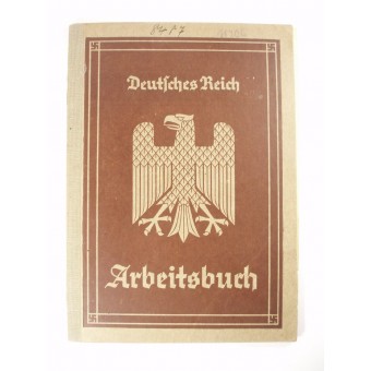 Deutsches Reich 3ème livre didentification personnel du Reich pour lemployeur. Espenlaub militaria