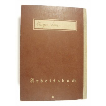 Deutsches Reich Terzo Reich libro ID personale per datore di lavoro. Espenlaub militaria