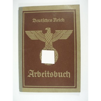 WW2 original 3rd Reich arbetsbok-bok-bok för arbetsgivare. Espenlaub militaria
