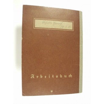 WW2 tercera originales Reich Arbeitsbook-libro para el empleador. Espenlaub militaria